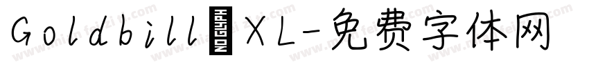 Goldbill XL字体转换